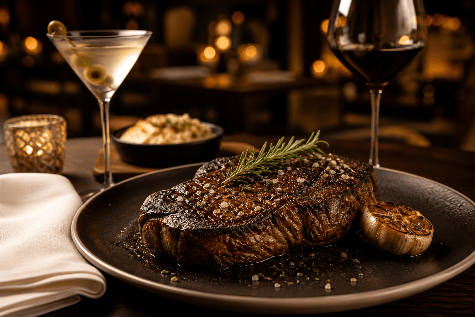 House of Prime Rib placeholder steakhouse table